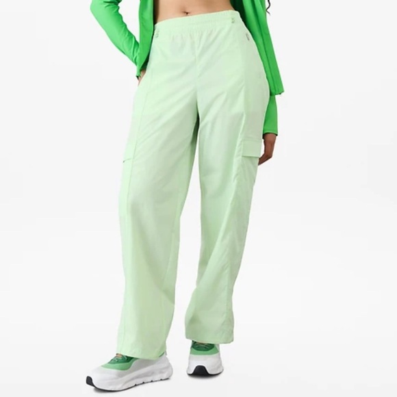 Athleta Pants - ATHLETA Cascade High Rise Poplin Cargo Pants Mint Tint S